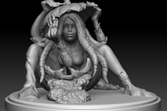 ready to print figurine,sculpt3d for tabletop game,hallowen,desk decor,bambu lab