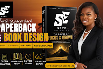 do book formatting, book layout design, paperback formatting