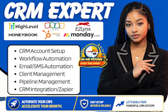 zoho automation gohighlevel ezlynx honeybook monday ghl hubspot crm integration