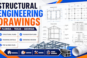 create structural engineering drawings for florida texas and georgia