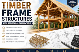design timber frame structures with structural calculations