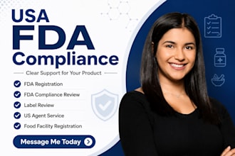 handle usa fda registration, compliance, us agent and label review