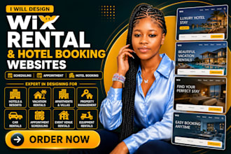 design wix rental websites, scheduling, appointments, and hotel booking websites