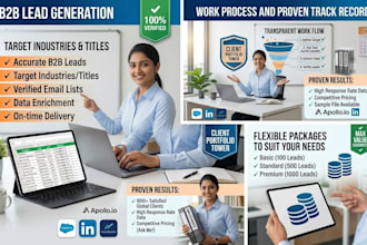 do professional b2b lead generation and excel data cleaning