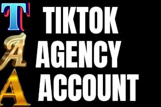create a verified tiktok business center with 4 agency ads accounts