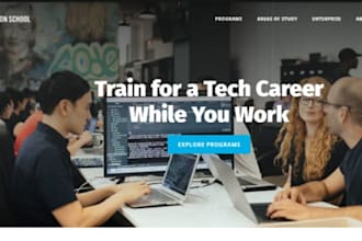 design wix coding bootcamp website developer academy programming course website