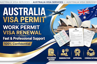 do australia visa and work permit application, renewal and immigration support