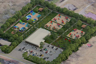 do 3d child park design, 3d kids park, school playground, public park