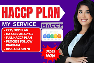 haccp and food safety plans for audit or inspection