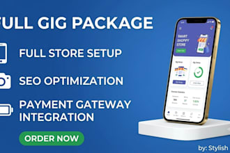 design premium shopify store banners headers and web sliders