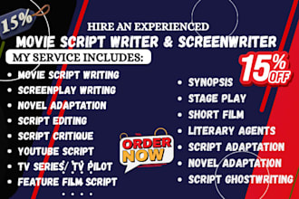 write movie script, screenwriting, screenplay, film script, movie script writing