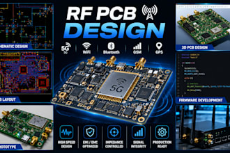 design rf pcb, antenna pcb, 5g, wifi, bluetooth, GSM, 5g, gps high speed pcb