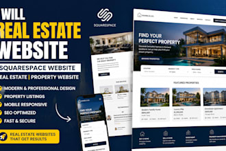 real estate website squarespace website property and website