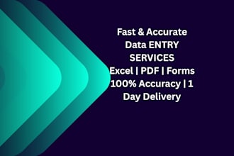 do fast and accurate data entry and form filling