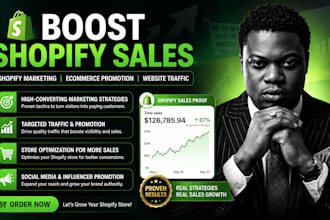 boost shopify sales shopify marketing ecommerce promotion website traffic