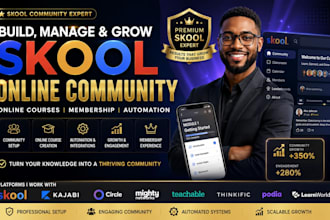skool community setup skool online course creation and skool community manager