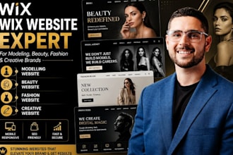 build wix modeling website beauty creative website and wix fashion website