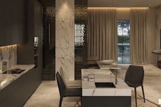 design a modern apartment interior with realistic 3d rendering