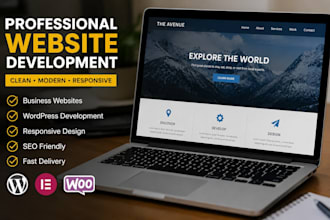 create a professional website for business and saas owner