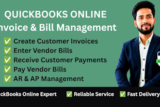 create invoices and manage bills in quickbooks online