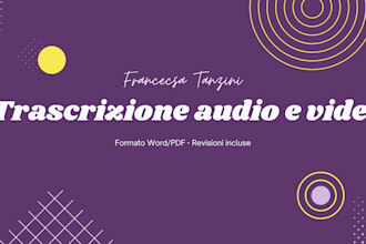 la trascrizione professionale di audio e video in italiano