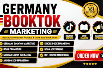 do germany booktok promotion, kindle book promotion and german ebook marketing