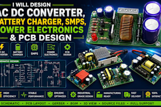 design ac dc converter battery charger smps power electronics and  pcb design