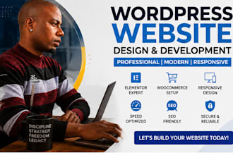 build a wordpress website with elementor