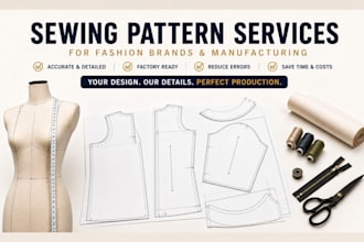 create accurate sewing patterns for garment production
