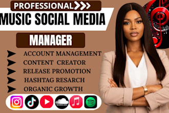 be music brand beat maker record label social media manager and content creator