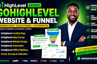 gohighlevel website design gohighlevel landing page go highlevel sales funnel