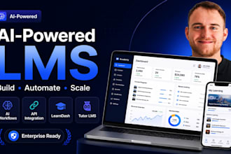build ai powered lms membership website with API integration and ai workflow
