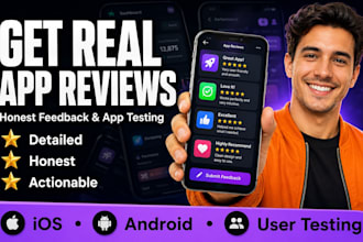 do app reviews, user testing, user feedback, and website review