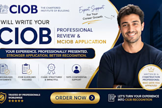 write your ciob professional review and mciob application