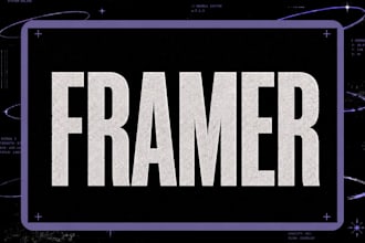 design and build a modern responsive framer website