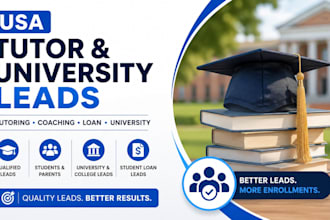 provide USA tutor education coaching loan and university leads