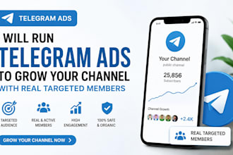run telegram ads to grow your telegram channel with targeted telegram members