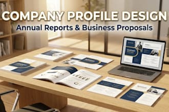 design company profile, annual report and company proposals