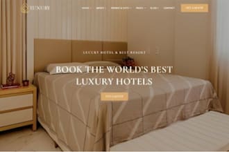build squarespace hotel website hospitality booking accommodation website