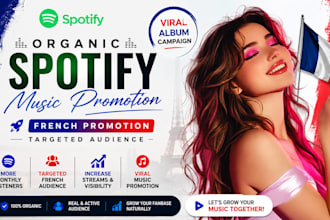 organic music spotify presave viral abulm campaign french promotion audience