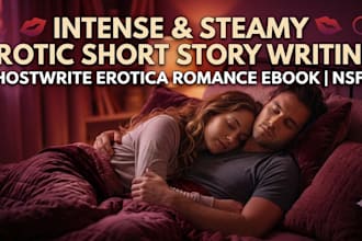 write erotic short story writing ghostwrite erotica romance erotic ebook nsfw