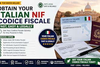 get your italian nif codice fiscale fast, legally for expats and non residents