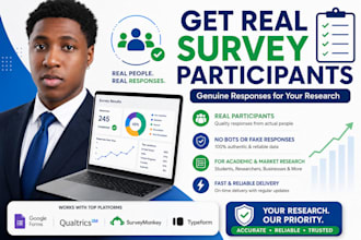 gather survey participants to fill online survey questionnaires with responses