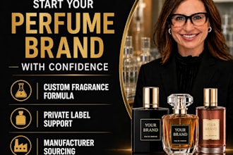 formulate a unique custom perfume, fragrance for your brand