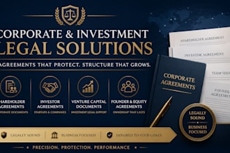 draft your safe, convertible note, and seed investor agreements as US attorney