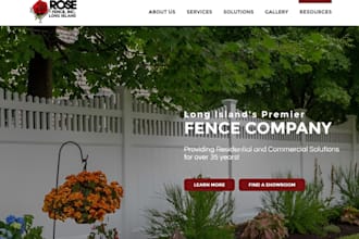 design wix deck patio website fencing contractor website repair service website