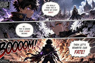 create comic lettering manga text speech bubbles and comic editing