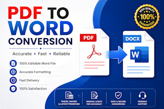 convert PDF to word or excel accurately
