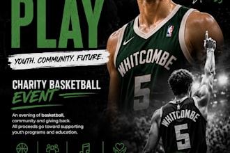 design professional flyers, posters, and event graphics