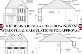uk building regulations drawings and structural calculations for approval